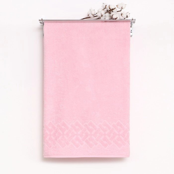 Полотенце махровое Baldric 100Х150см, цвет розовый, 350г/м2, 100% хлопок от компании Интернет - магазин Flap - фото 1