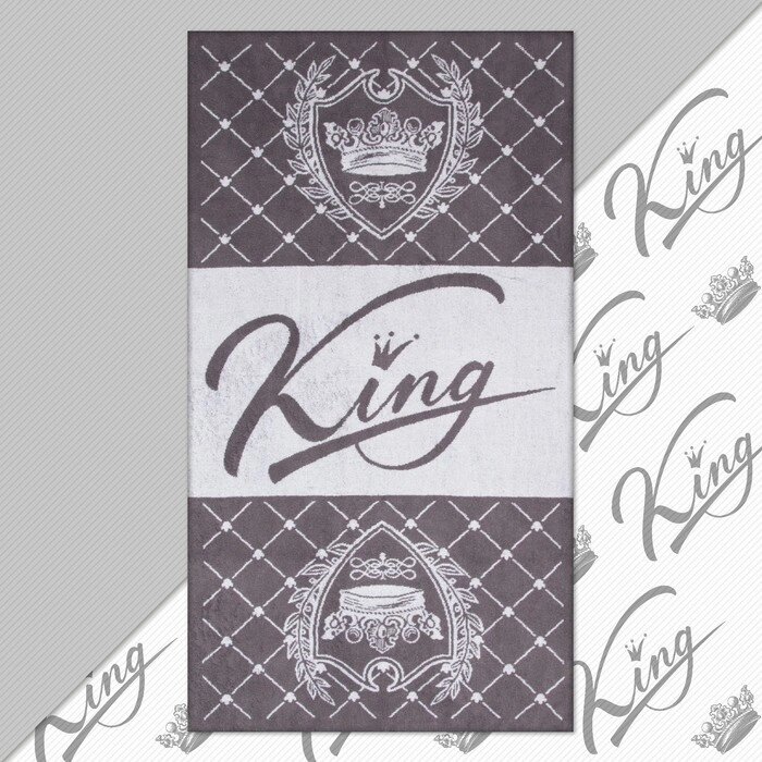 Полотенце махровое Этель "King" 70х130 см, 100% хлопок, 420гр/м2 от компании Интернет - магазин Flap - фото 1