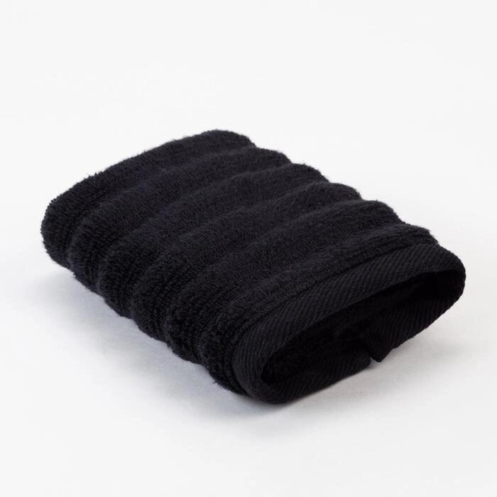 Полотенце махровое Этель "Waves" чёрный, 70х130 см, 100% хлопок, 460 гр/м2 от компании Интернет - магазин Flap - фото 1