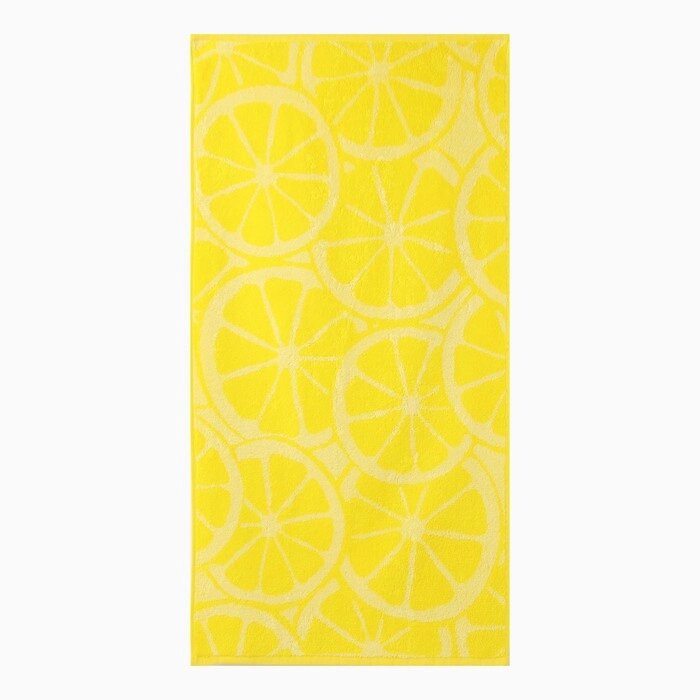 Полотенце махровое Lemon color, 100х150 см, цвет жёлтый от компании Интернет - магазин Flap - фото 1