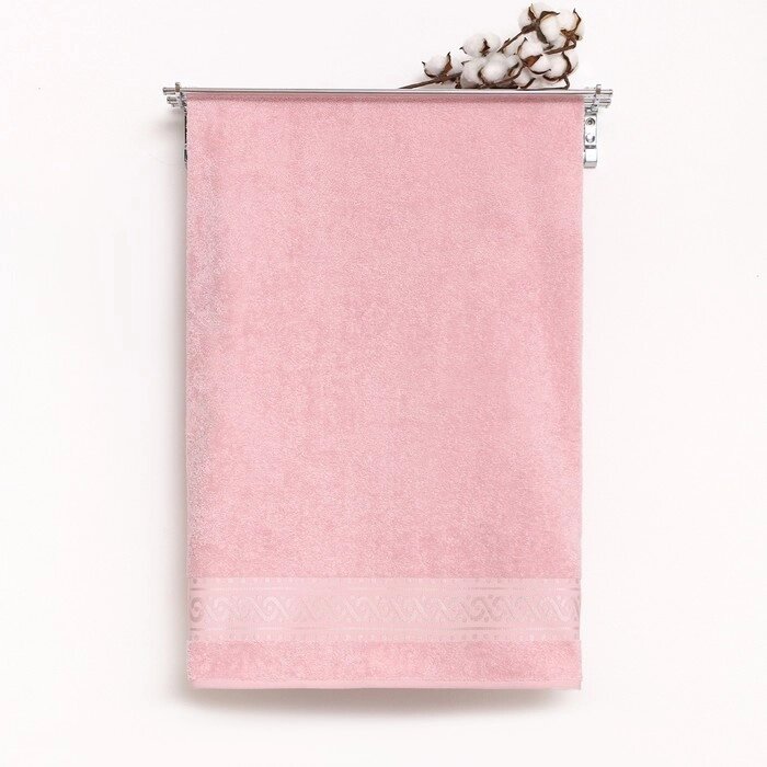 Полотенце махровое Pirouette 100Х150см, цвет розовый, 420г/м2, 100% хлопок от компании Интернет - магазин Flap - фото 1