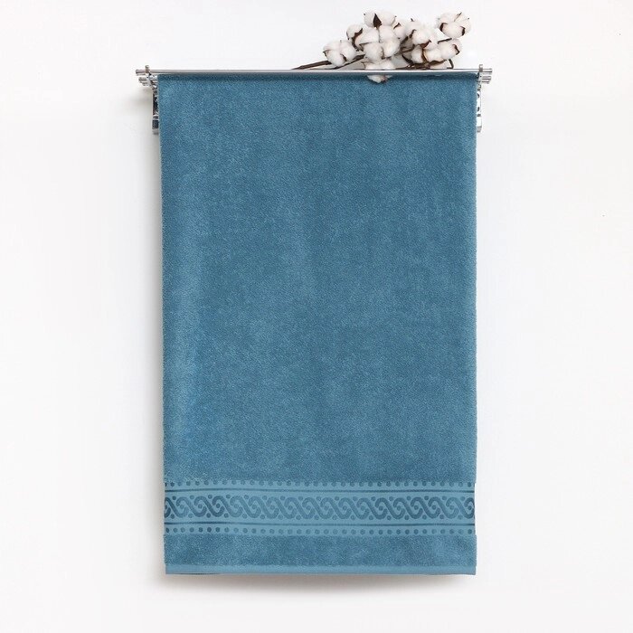 Полотенце махровое Pirouette, 70х130см, цвет голубой, 420г/м2, хлопок от компании Интернет - магазин Flap - фото 1