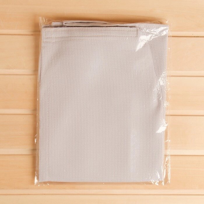 Полотенце на липучке килт для бани и сауны 150х75 см, мужской, хлопковый, 150 гр/м, МИКС от компании Интернет - магазин Flap - фото 1