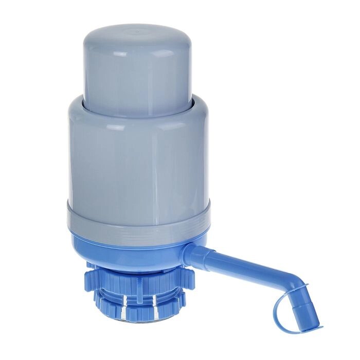 Помпа для воды LESOTO Standart, механическая, под бутыль от 11 до 19 л, голубая от компании Интернет - магазин Flap - фото 1