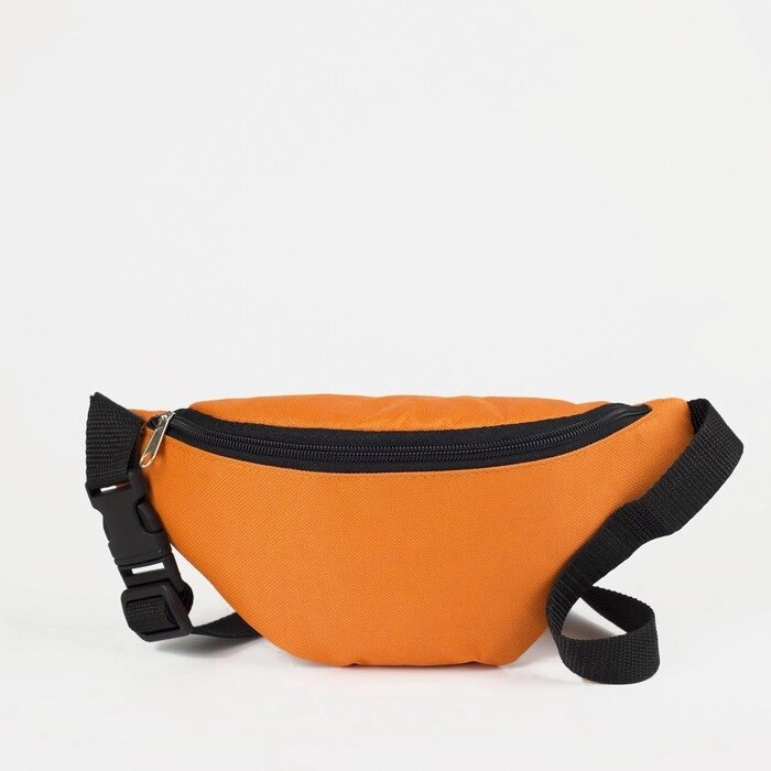 Поясная сумка на молнии, цвет оранжевый от компании Интернет - магазин Flap - фото 1
