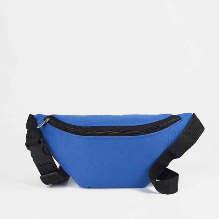 Поясная сумка на молнии, цвет синий от компании Интернет - магазин Flap - фото 1