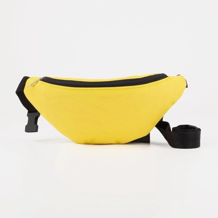 Поясная сумка на молнии, цвет жёлтый от компании Интернет - магазин Flap - фото 1