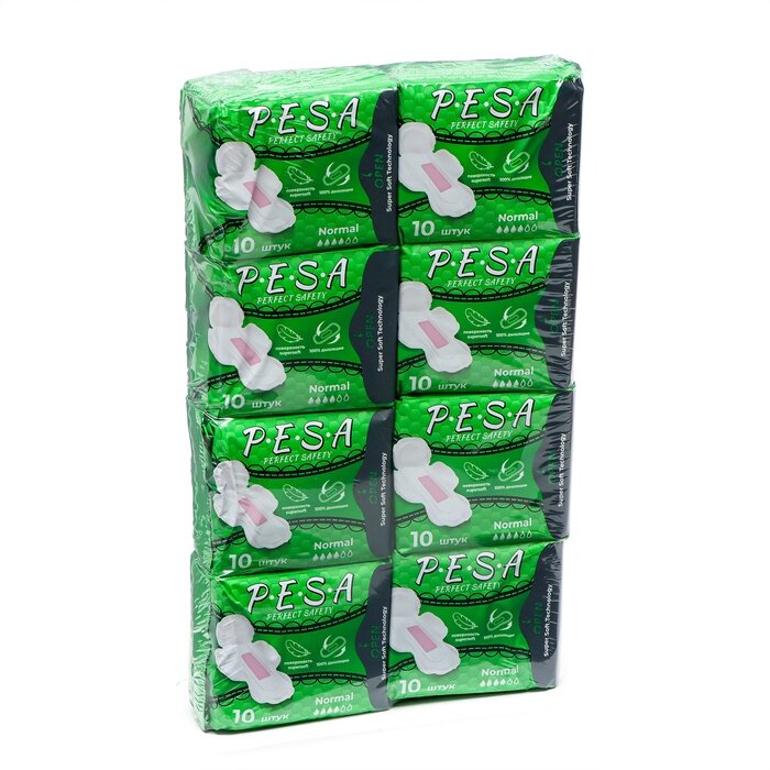 Прокладки гигиенические PESA Normal, 10 шт (8 упаковок) от компании Интернет - магазин Flap - фото 1