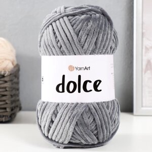 Пряжа "Dolce" 100% микрополиэстер 120м/100гр (760 серый)