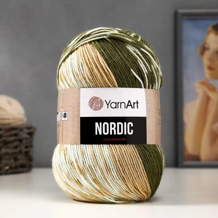 Пряжа "Nordic" 20% шерсть, 80% акрил 510м/150гр (651) от компании Интернет - магазин Flap - фото 1