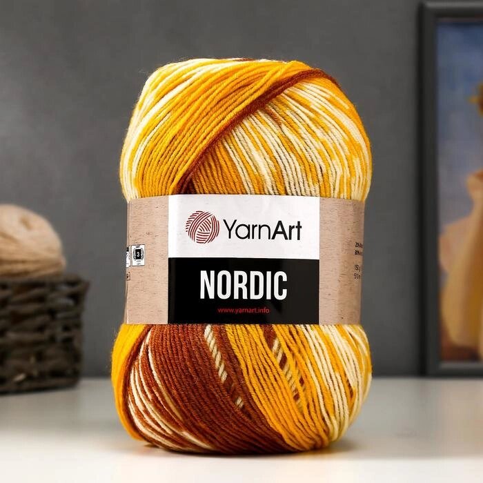 Пряжа "Nordic" 20% шерсть, 80% акрил 510м/150гр (656) от компании Интернет - магазин Flap - фото 1