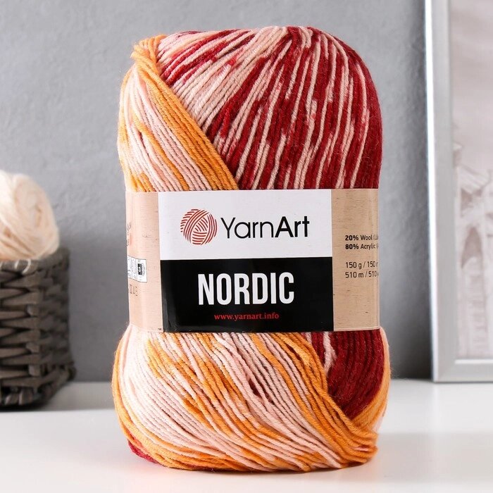 Пряжа "Nordic" 20% шерсть, 80% акрил 510м/150гр (667) от компании Интернет - магазин Flap - фото 1