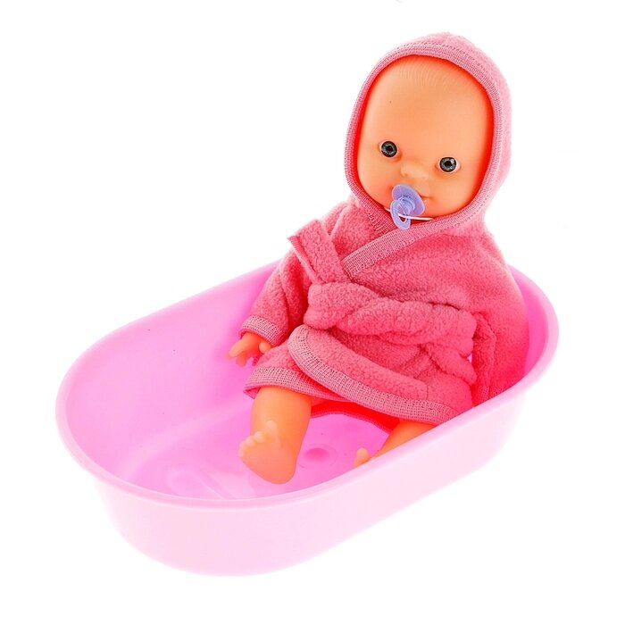 Пупс в ванночке, цвета МИКС от компании Интернет - магазин Flap - фото 1