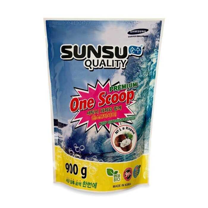 Пятновыводитель SUNSU-Q ONE SCOOP, универсальный, 900г от компании Интернет - магазин Flap - фото 1