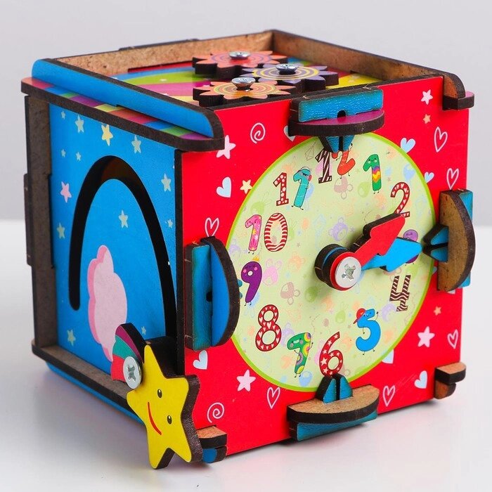 Развивающая игрушка для детей «Бизи-Куб», мини от компании Интернет - магазин Flap - фото 1