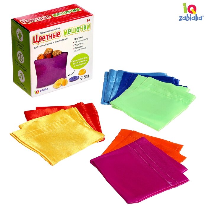 Развивающий набор «Цветные мешочки» от компании Интернет - магазин Flap - фото 1