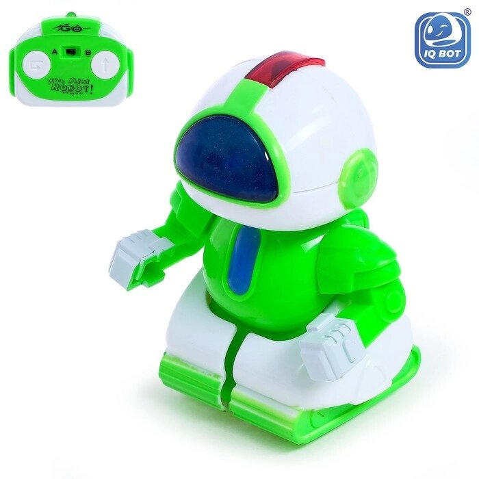 Робот радиоуправляемый «Минибот», световые эффекты, цвет зелёный от компании Интернет - магазин Flap - фото 1