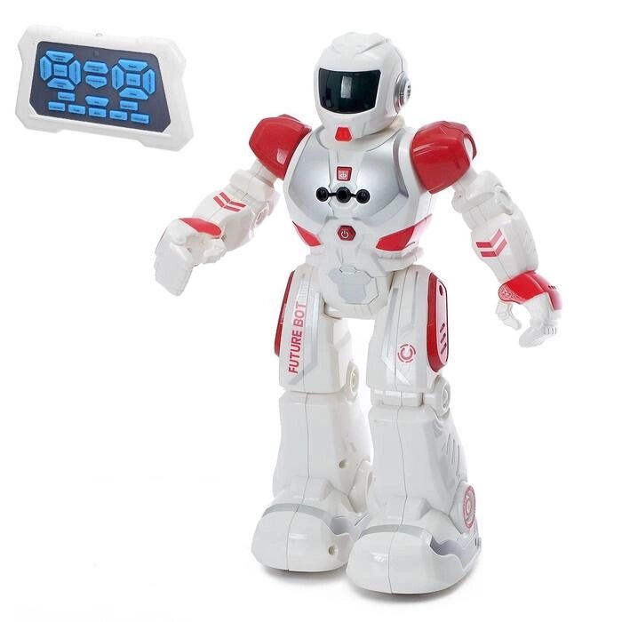 Робот радиоуправляемый «Смарт бот», ходит, свет и звук, русский чип, цвет красный от компании Интернет - магазин Flap - фото 1