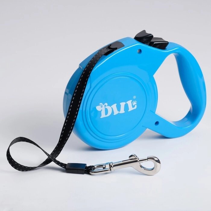 Рулетка DIIL, 5 м, до 30 кг, лента, голубая от компании Интернет - магазин Flap - фото 1
