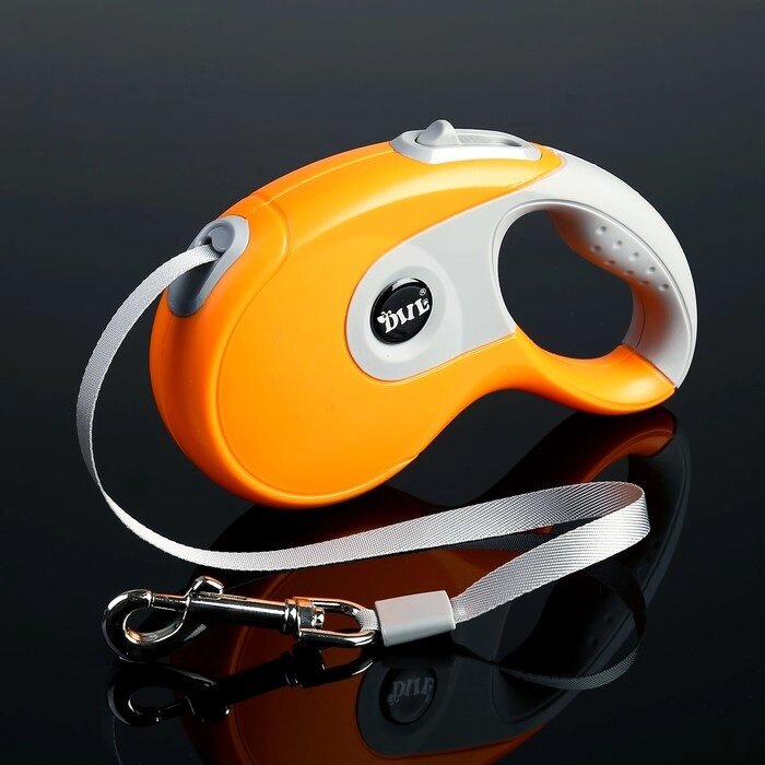 Рулетка DIIL, 5 м, до 40 кг, лента, прорезиненная ручка, оранжевая с серым от компании Интернет - магазин Flap - фото 1