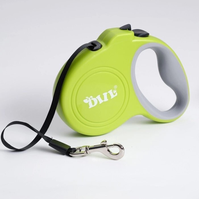 Рулетка DIIL с прорезиненной ручкой, 4 м, до 20 кг, лента, зелёная от компании Интернет - магазин Flap - фото 1