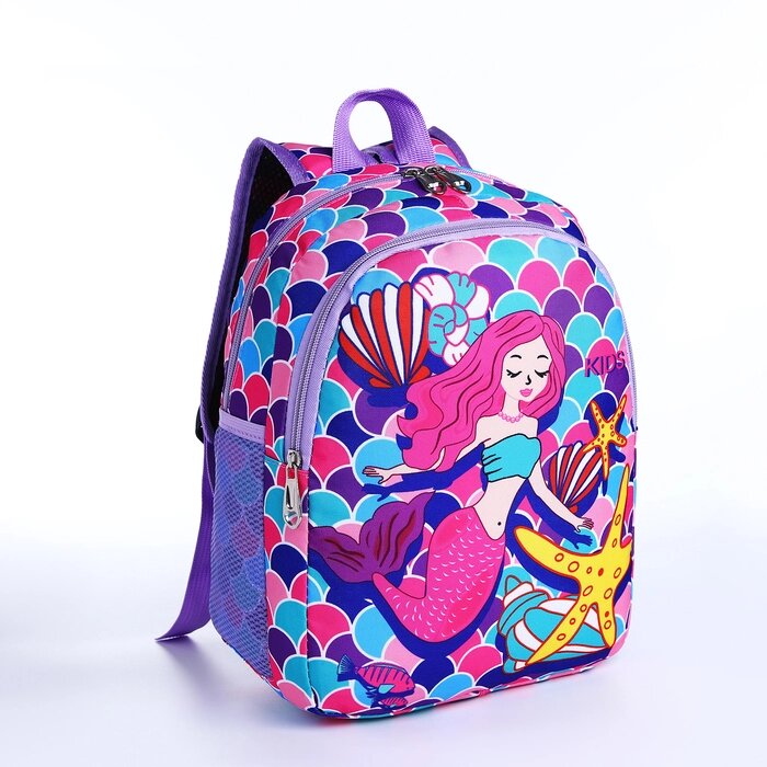 Рюкзак детский на молнии, цвет фиолетовый от компании Интернет - магазин Flap - фото 1