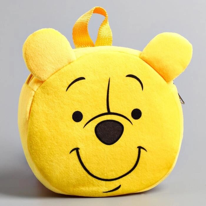 Рюкзак детский плюшевый, 18,5 см х 5 см х 22 см "Мишутка", Медвежонок Винни и его друзья от компании Интернет - магазин Flap - фото 1