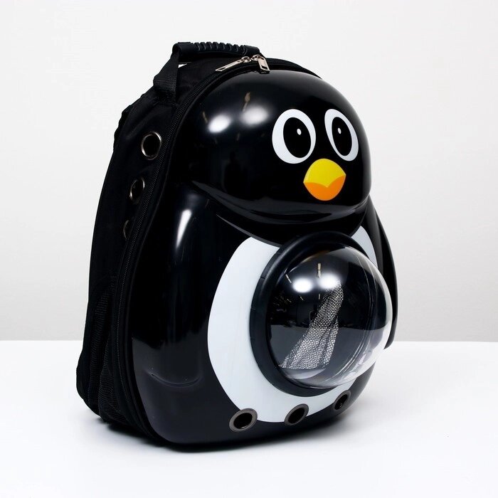 Рюкзак для переноски животных "Пингвин", с окном для обзора, 32 х 25 х 42 см от компании Интернет - магазин Flap - фото 1