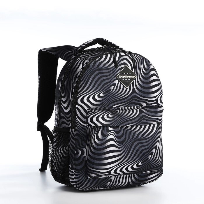Рюкзак Erich Krause из текстиля на молнии, 1 карман, цвет чёрный от компании Интернет - магазин Flap - фото 1