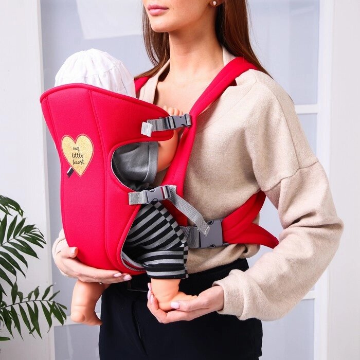 Рюкзак-кенгуру для малыша «Моё сердечко», от 3 до 10 кг от компании Интернет - магазин Flap - фото 1