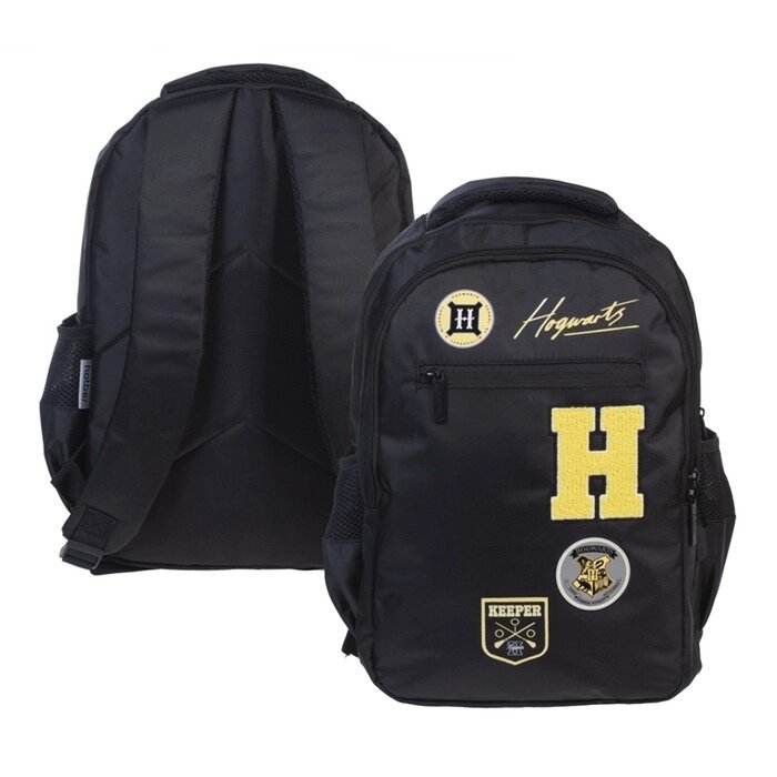 Рюкзак молодёжный, 41 х 30 х 15 см, Hatber Basic Style "Гарри Поттер" чёрный NRk_89128 от компании Интернет - магазин Flap - фото 1