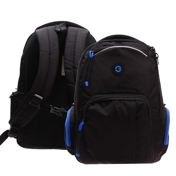 Рюкзак молодёжный Grizzly, 42 х 32 х 22 см, эргономичная спинка, отделение для ноутбука от компании Интернет - магазин Flap - фото 1