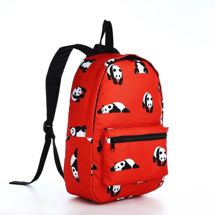 Рюкзак на молнии, цвет красный от компании Интернет - магазин Flap - фото 1