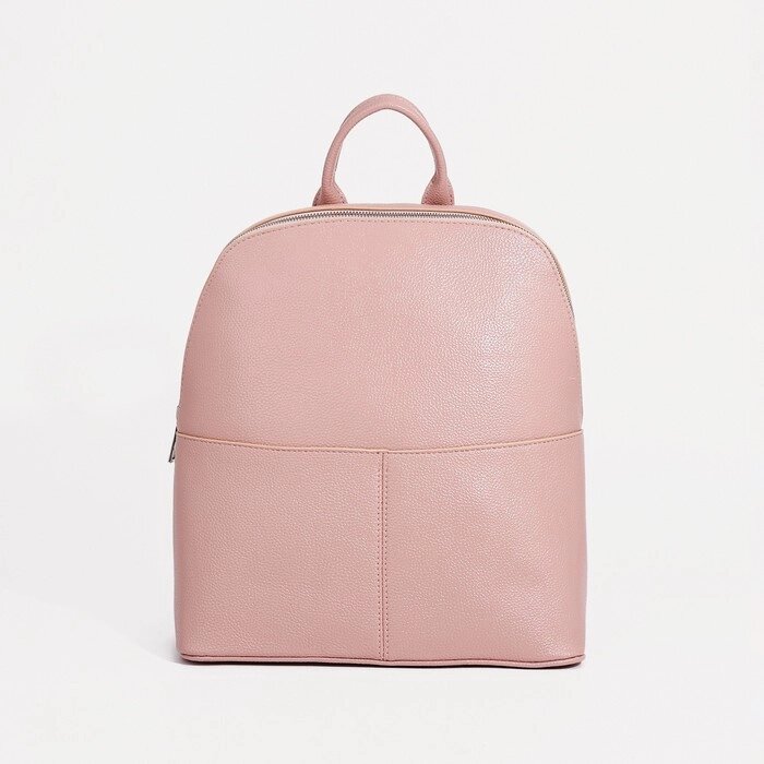 Рюкзак на молнии, цвет розовый от компании Интернет - магазин Flap - фото 1