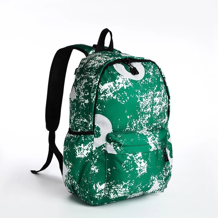 Рюкзак на молнии, цвет зелёный от компании Интернет - магазин Flap - фото 1