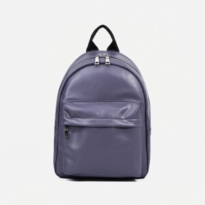 Рюкзак на молнии, «Медведково», наружный карман, цвет фиолетовый