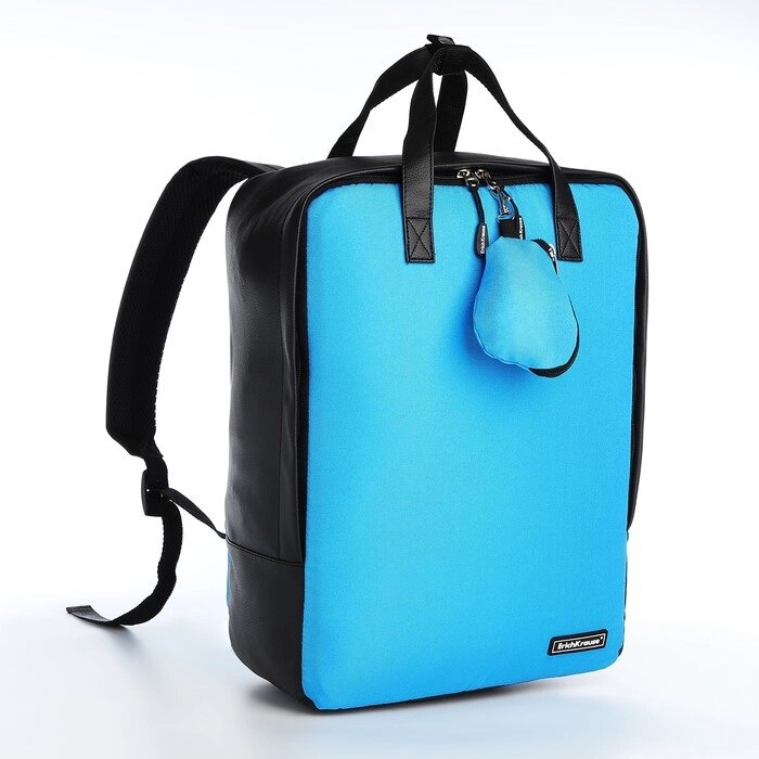 Рюкзак - сумка, Erich Krause, кошелёк из текстиля, искусственной кожи, цвет голубой от компании Интернет - магазин Flap - фото 1