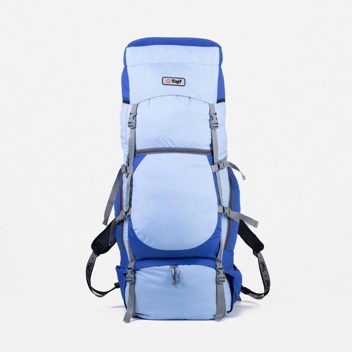 Рюкзак туристический, 100 л, отдел на стяжке, 2 наружных кармана, 2 боковых кармана, цвет голубой от компании Интернет - магазин Flap - фото 1