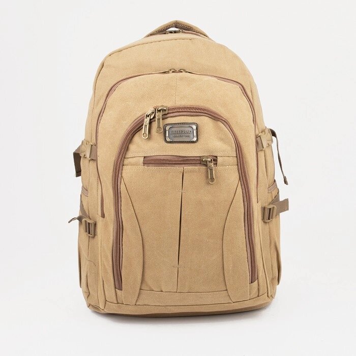 Рюкзак туристический, 60 л, отдел на молнии, наружный карман, цвет бежевый от компании Интернет - магазин Flap - фото 1