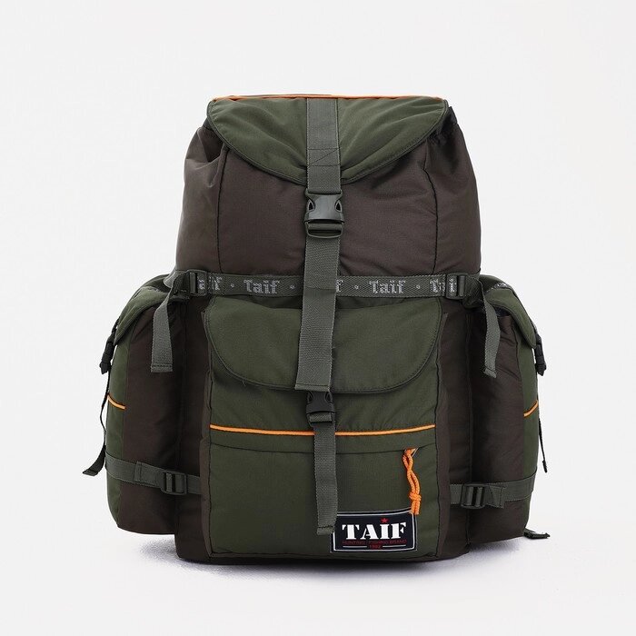 Рюкзак туристический, 65 л, отдел на стяжке, 3 наружных кармана, цвет хаки от компании Интернет - магазин Flap - фото 1