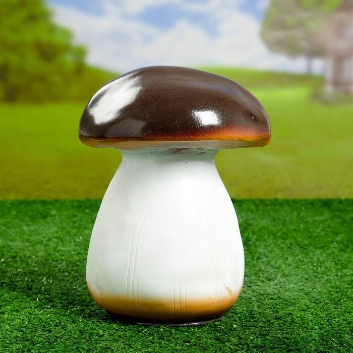 Садовая фигура "Белый гриб" средний  14х14х24см от компании Интернет - магазин Flap - фото 1