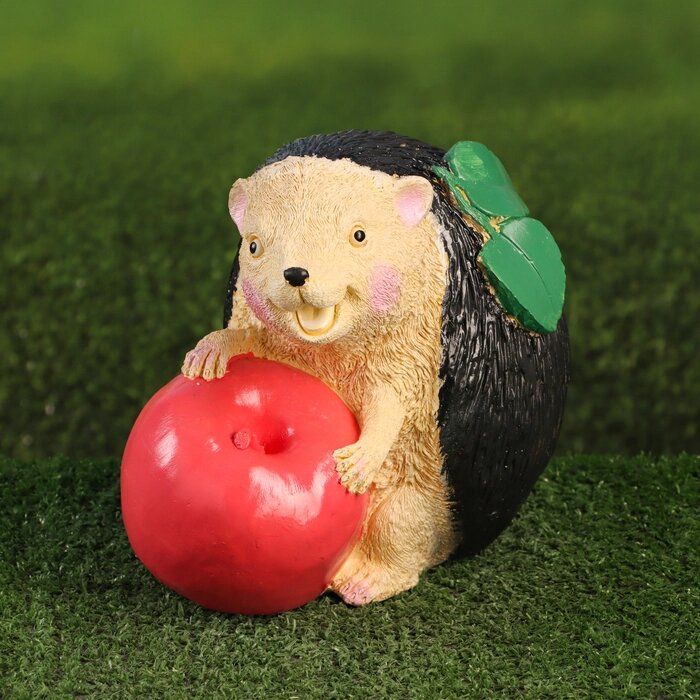 Садовая фигура "Ежик с яблоком" 20х20х14см от компании Интернет - магазин Flap - фото 1