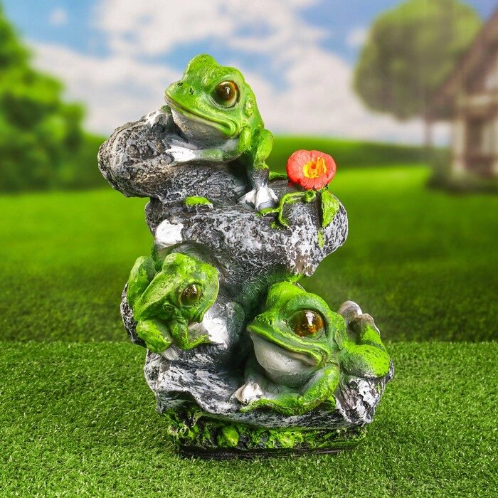 Садовая фигура "Лягушата на камнях" 36х26см от компании Интернет - магазин Flap - фото 1