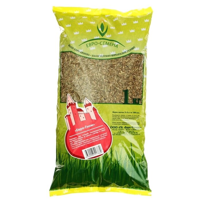 Семена Газонная травосмесь "Евро-Гном", 1 кг от компании Интернет - магазин Flap - фото 1