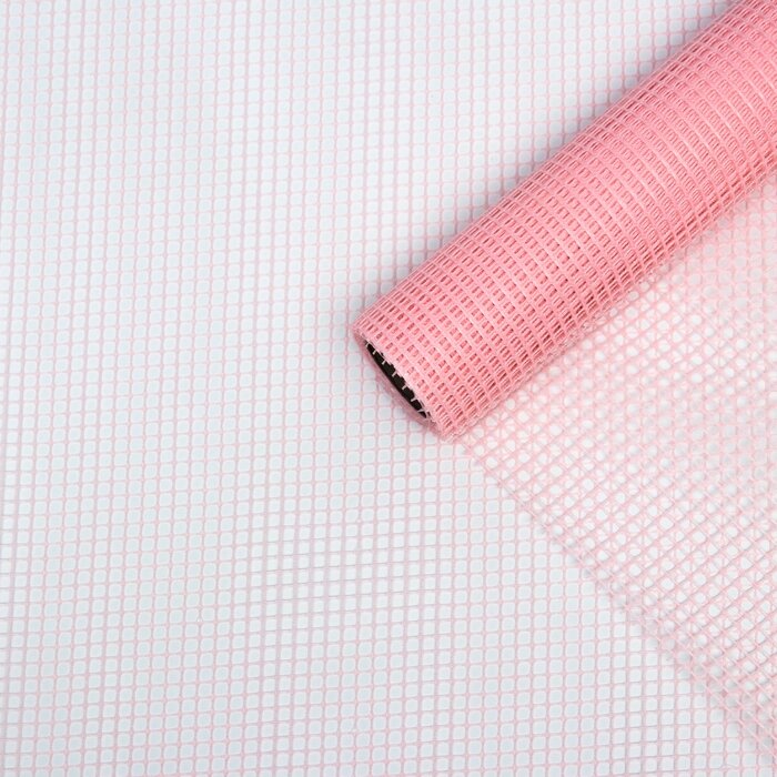 Сетка флористическая, "Клетка", 50см х 4,5м, розовый от компании Интернет - магазин Flap - фото 1