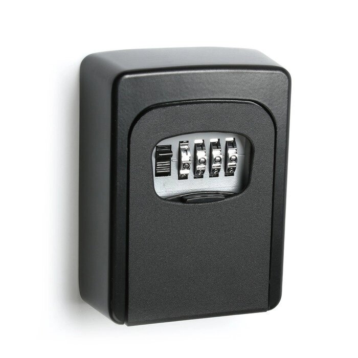 Сейф-ключница кодовая, металлическая , усиленная, черный от компании Интернет - магазин Flap - фото 1