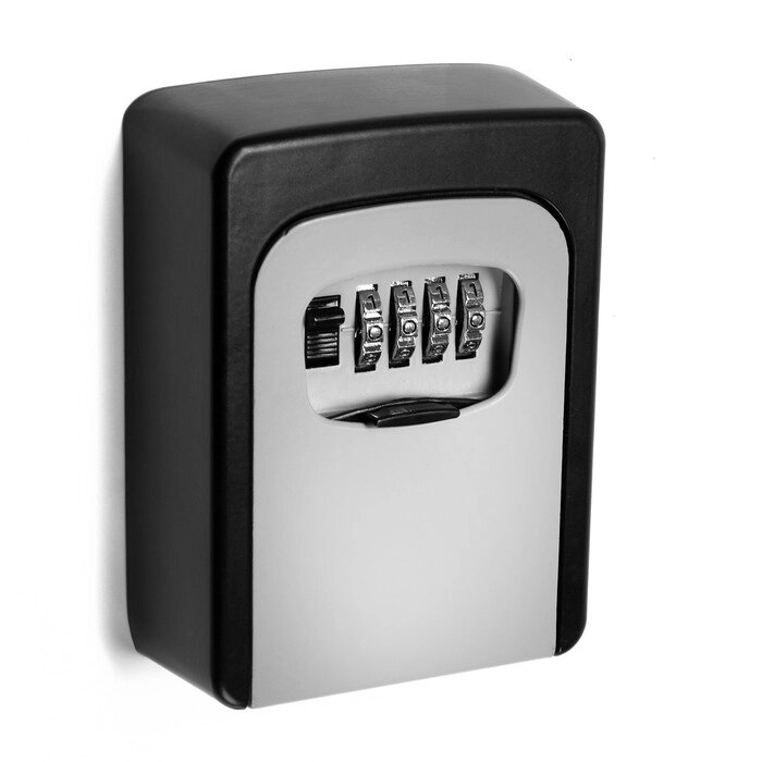 Сейф-ключница кодовая, металлическая , усиленная, серый от компании Интернет - магазин Flap - фото 1