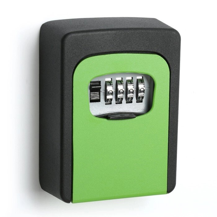 Сейф-ключница кодовая ТУНДРА, металлическая , усиленная, зелёный от компании Интернет - магазин Flap - фото 1