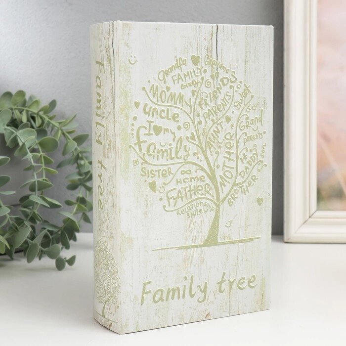 Сейф-книга дерево кожзам "Древо семьи" 21х13х5 см от компании Интернет - магазин Flap - фото 1