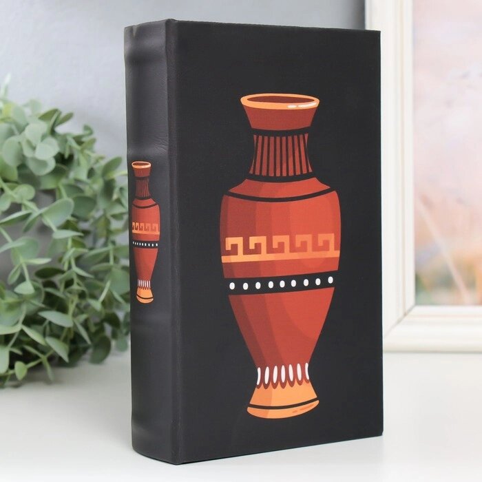 Сейф-книга дерево кожзам "Греческая ваза" 21х13х5 см от компании Интернет - магазин Flap - фото 1